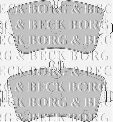BORG & BECK bbp1751 -  Комплект тормозных колодок, дисковый тормоз